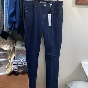 New pair of dark denim. Size 28. Never worn.